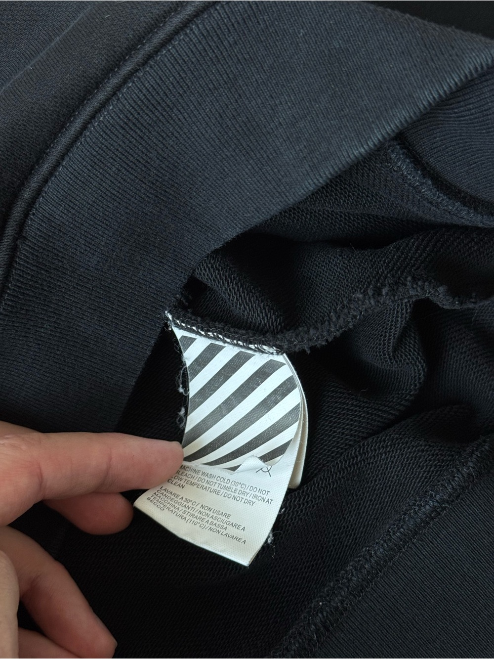 Off-White c/o Virgil Abloh Hoodie with Pink Hex Logo and White Scribble Back - Picture 7 of 9